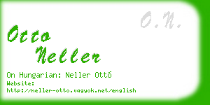 otto neller business card